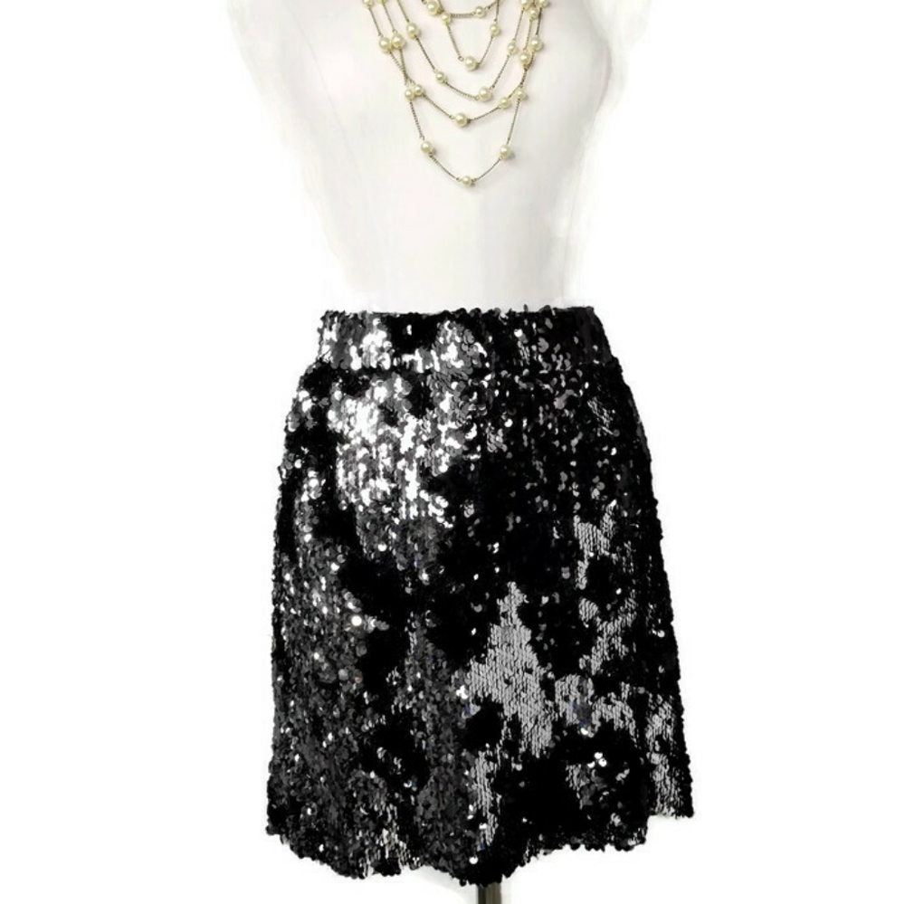 NWOT Calvin Klein Sequin Skirt Elastic Waistband